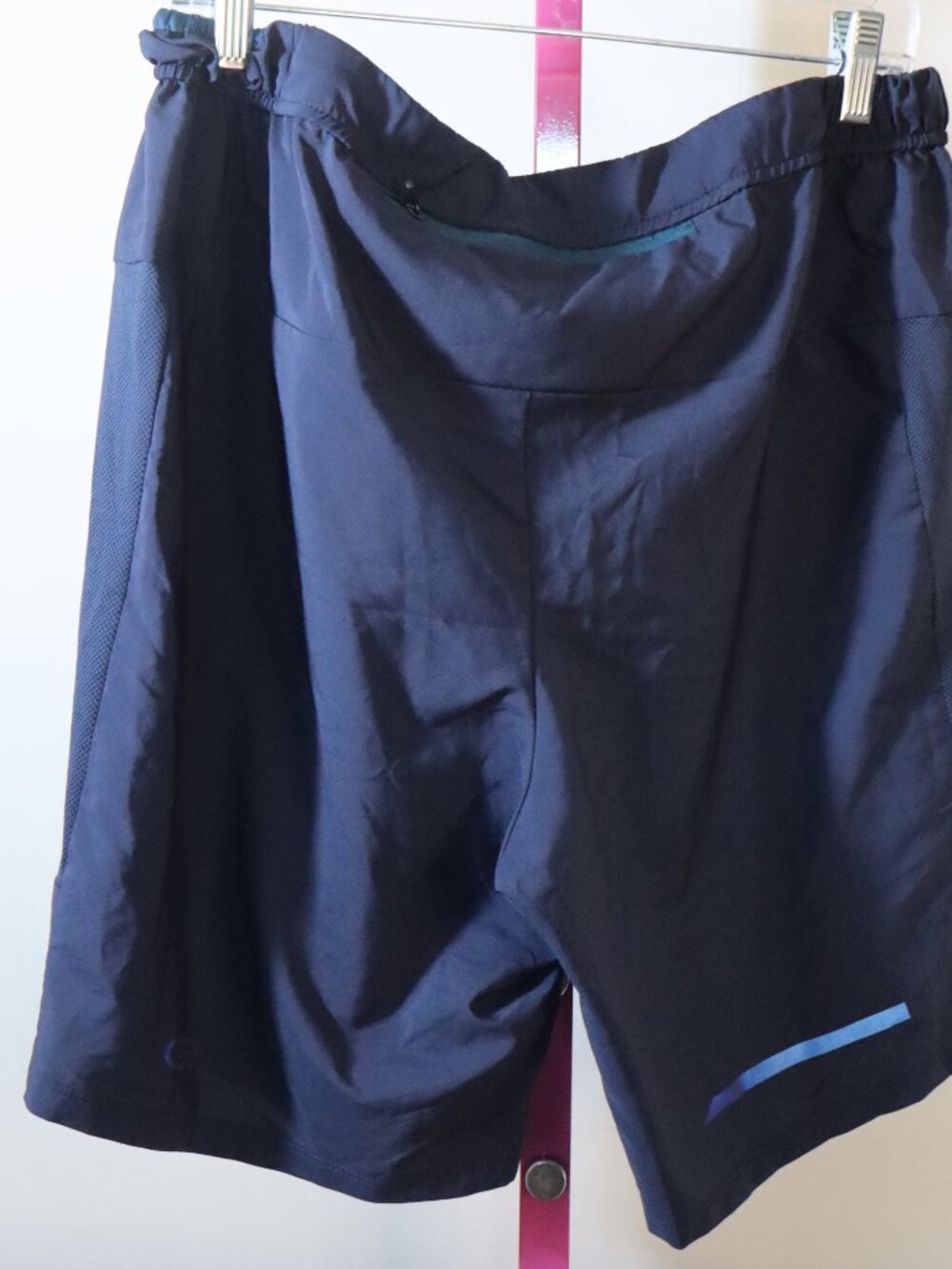 Decathalon Elastic Waist Run Long Shorts, Long - Navy Blue Sze XL - Picture 5 of 6